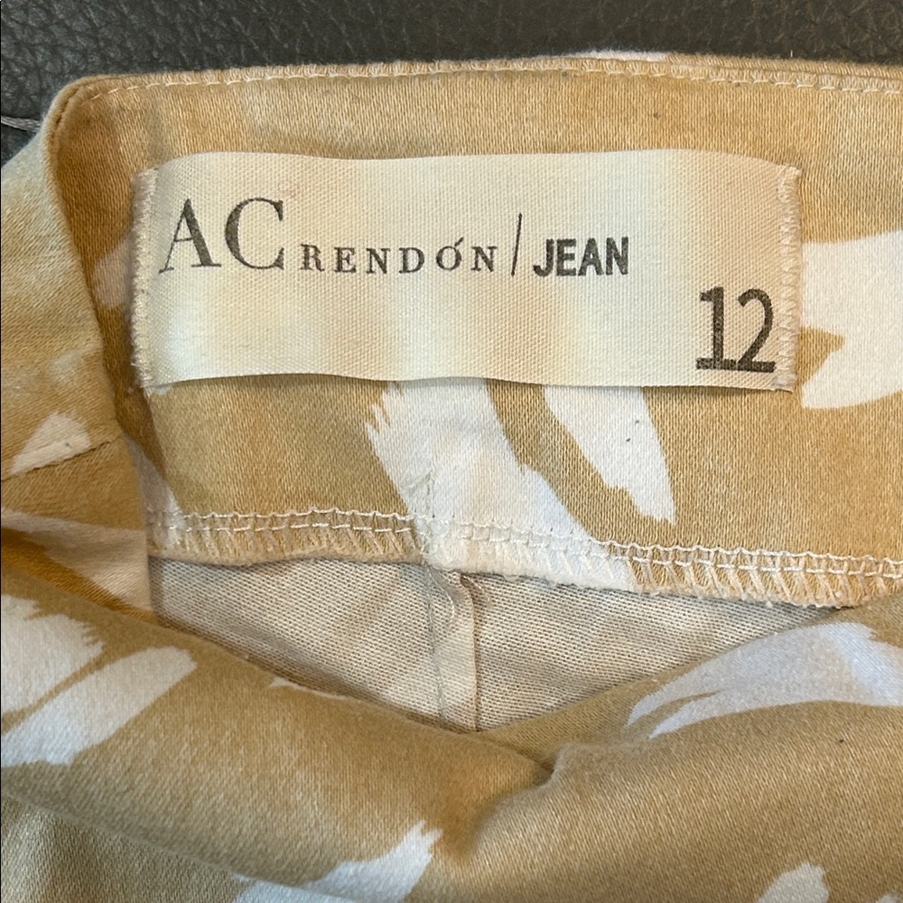 ACrendon Tan and White Patterned Girls Skort, size 12, NWOT - Picture 2 of 4